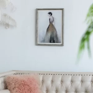 17" x 21" Feminine Figure Wall Art, Wall Decor for Living Room Dining Room Office Bedroom