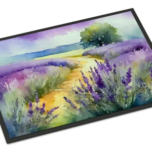 Lavender in Watercolor Doormat