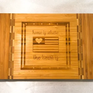 12x8.25" Engraved Bamboo Cutting Board (can be customized)