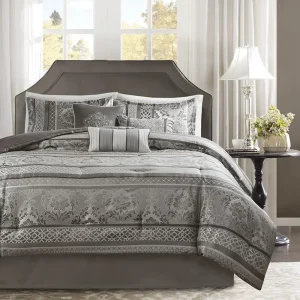 7 piece jacquard comforter set