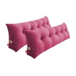 soga 2x 120cm pink wedge bed cushion