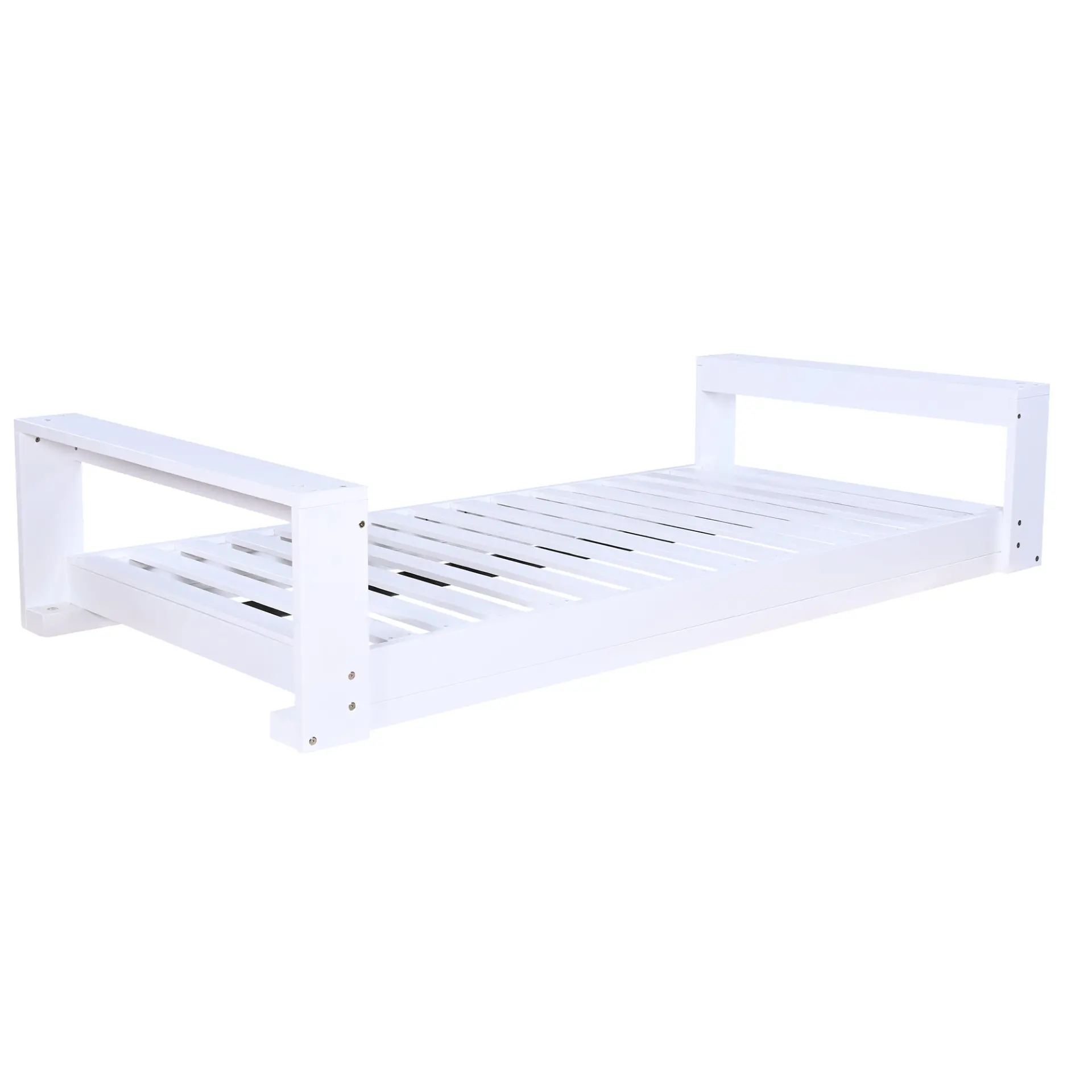 314237513_large.webp Twin Size Porch Swing Bed, Patio Acacia Wood Swing Frame with Hemp Ropes for Backyard - Image 11