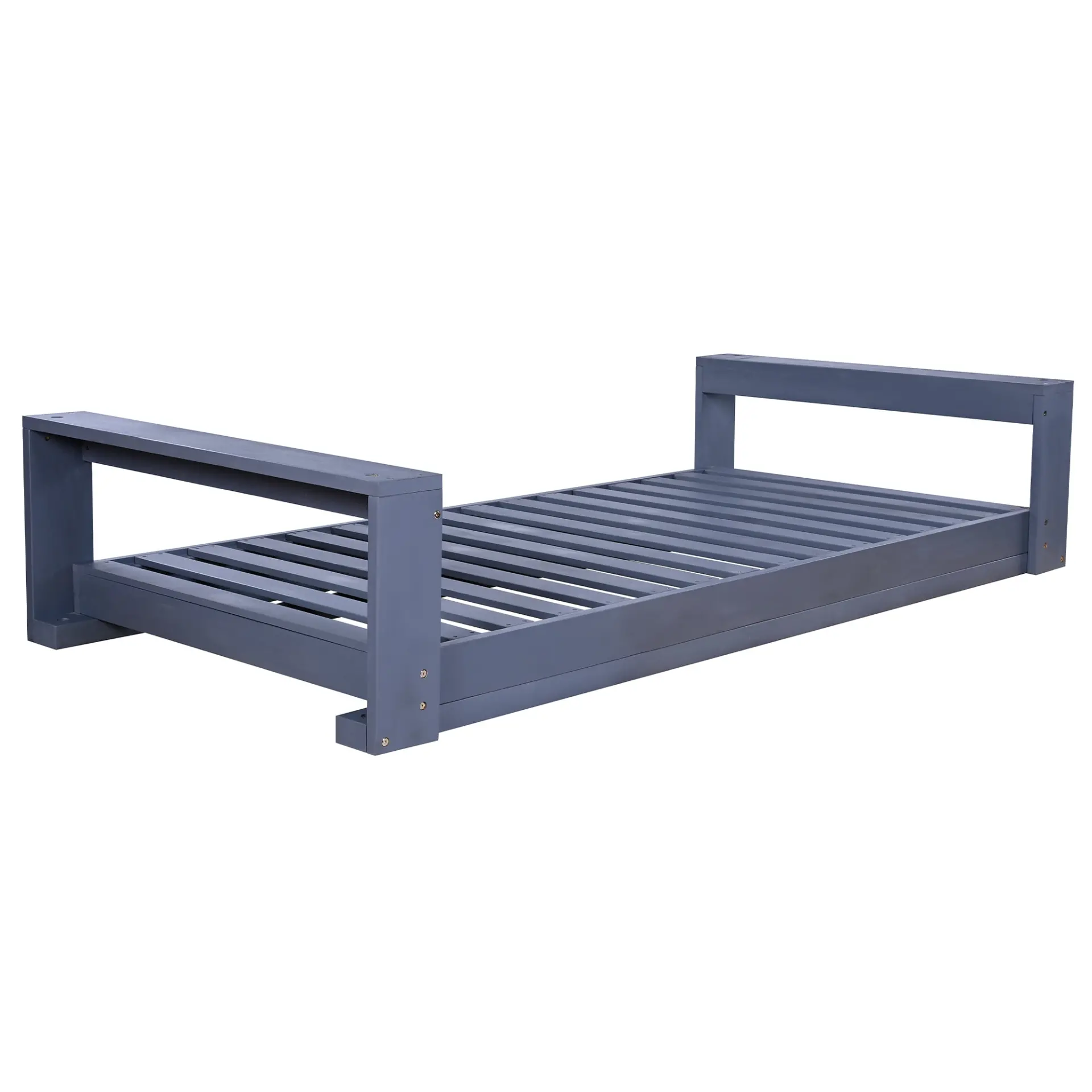 314237529_large.webp Twin Size Porch Swing Bed, Patio Acacia Wood Swing Frame with Hemp Ropes for Backyard - Image 27