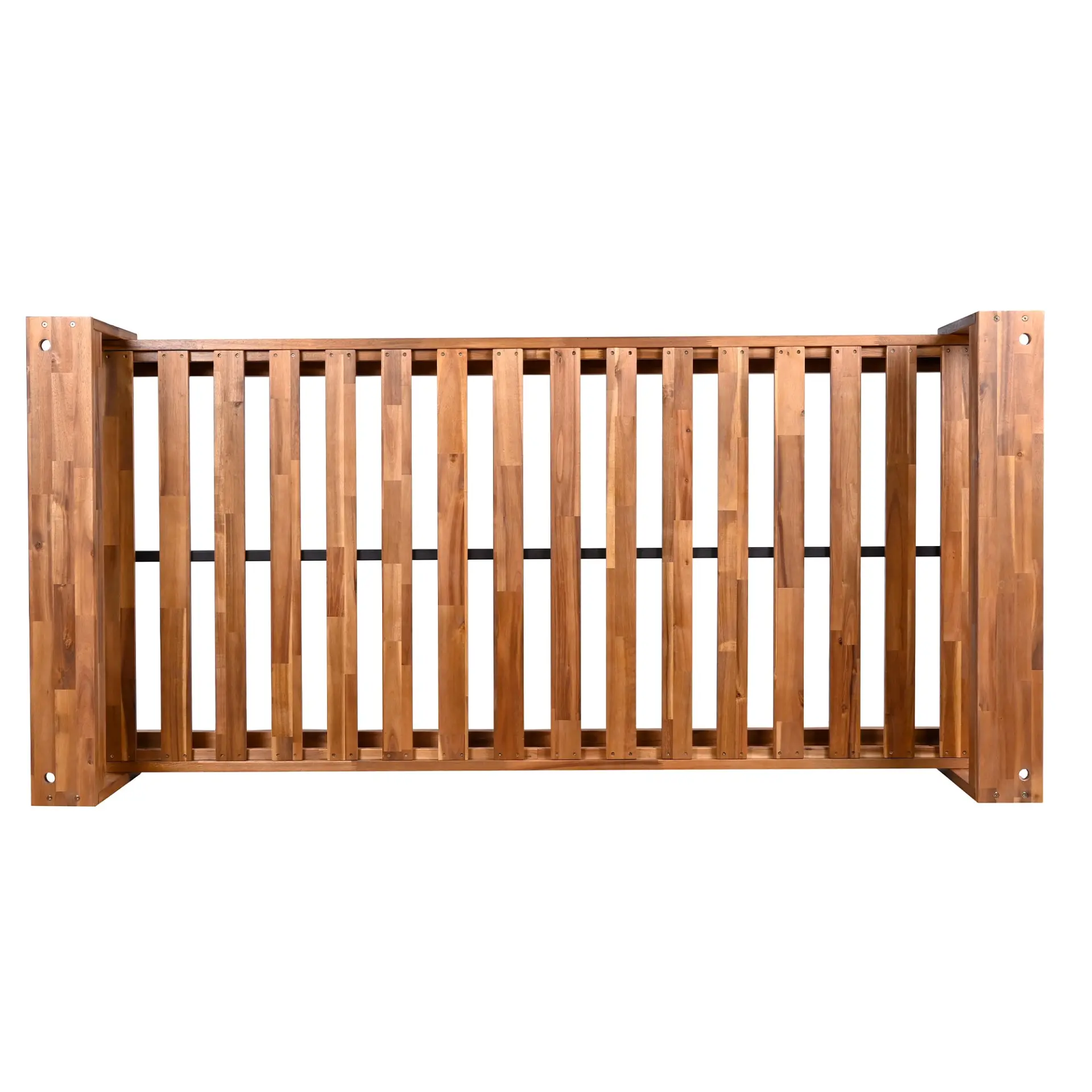 314237712_large.webp Twin Size Porch Swing Bed, Patio Acacia Wood Swing Frame with Hemp Ropes for Backyard - Image 60
