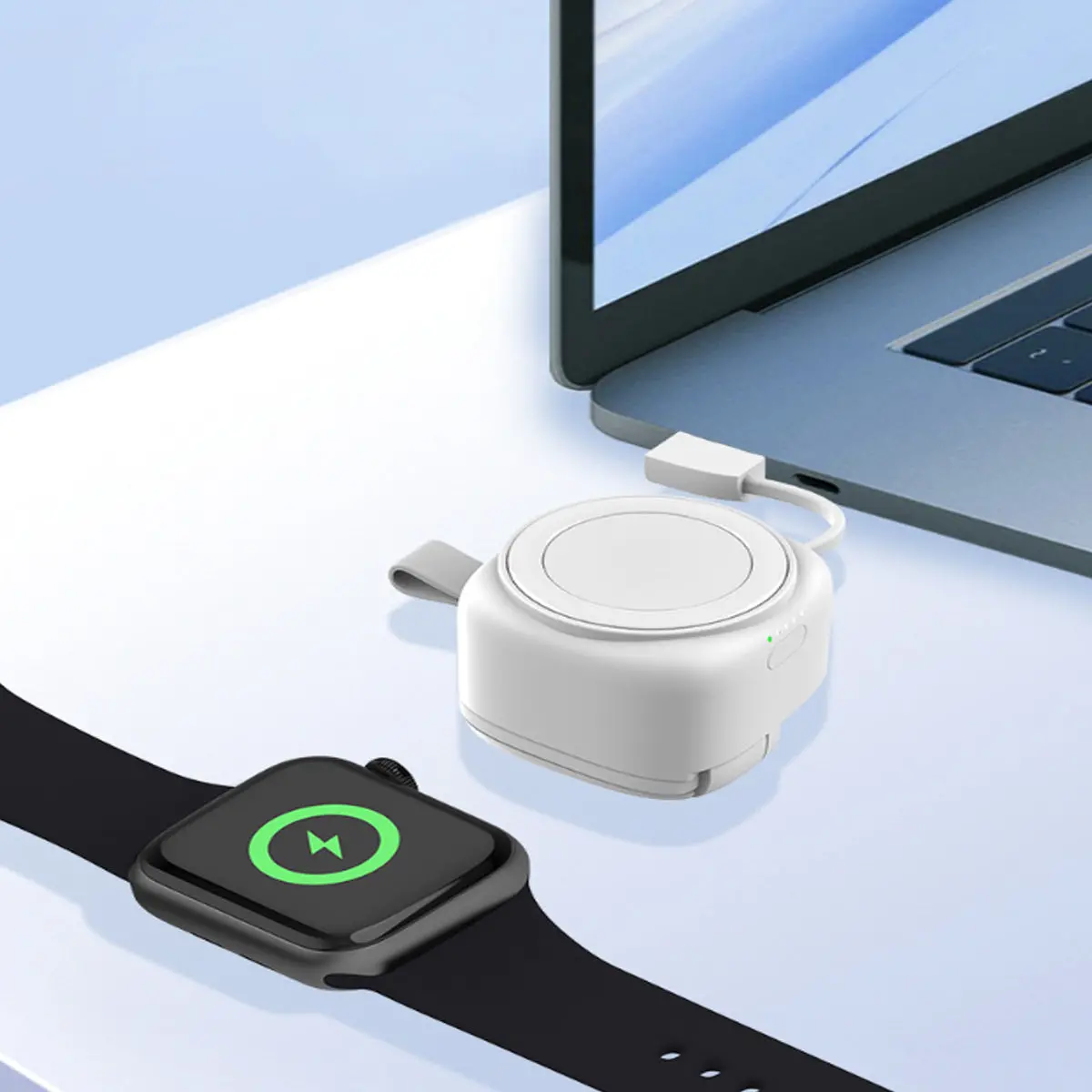 61038385_large.webp Apple iWatch 1200mah Portable Wireless Charger - Image 2