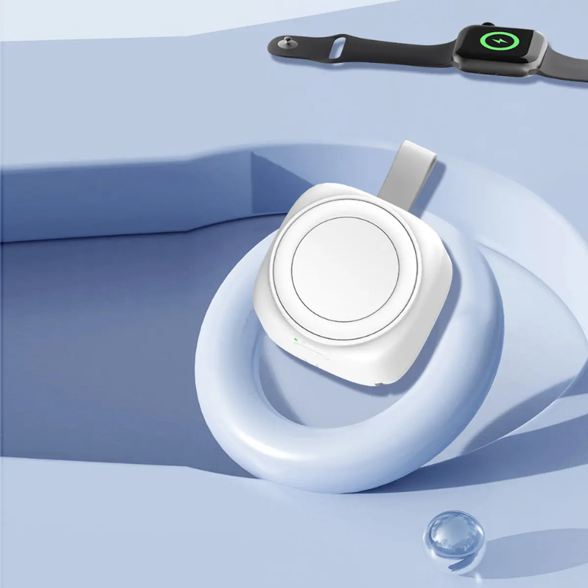 61038392_large.webp Apple iWatch 1200mah Portable Wireless Charger - Image 8