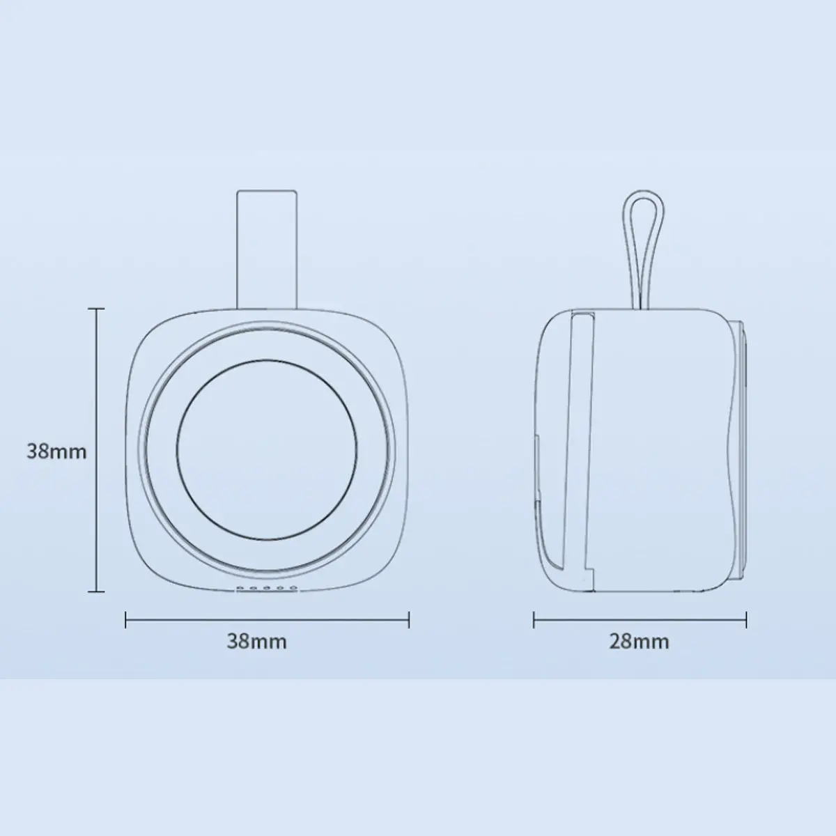 61038394_large.webp Apple iWatch 1200mah Portable Wireless Charger - Image 10