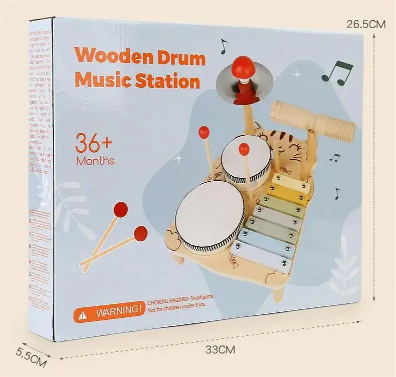 Wooden Toy Montessori Percussion Instruments Set For children - Image 6