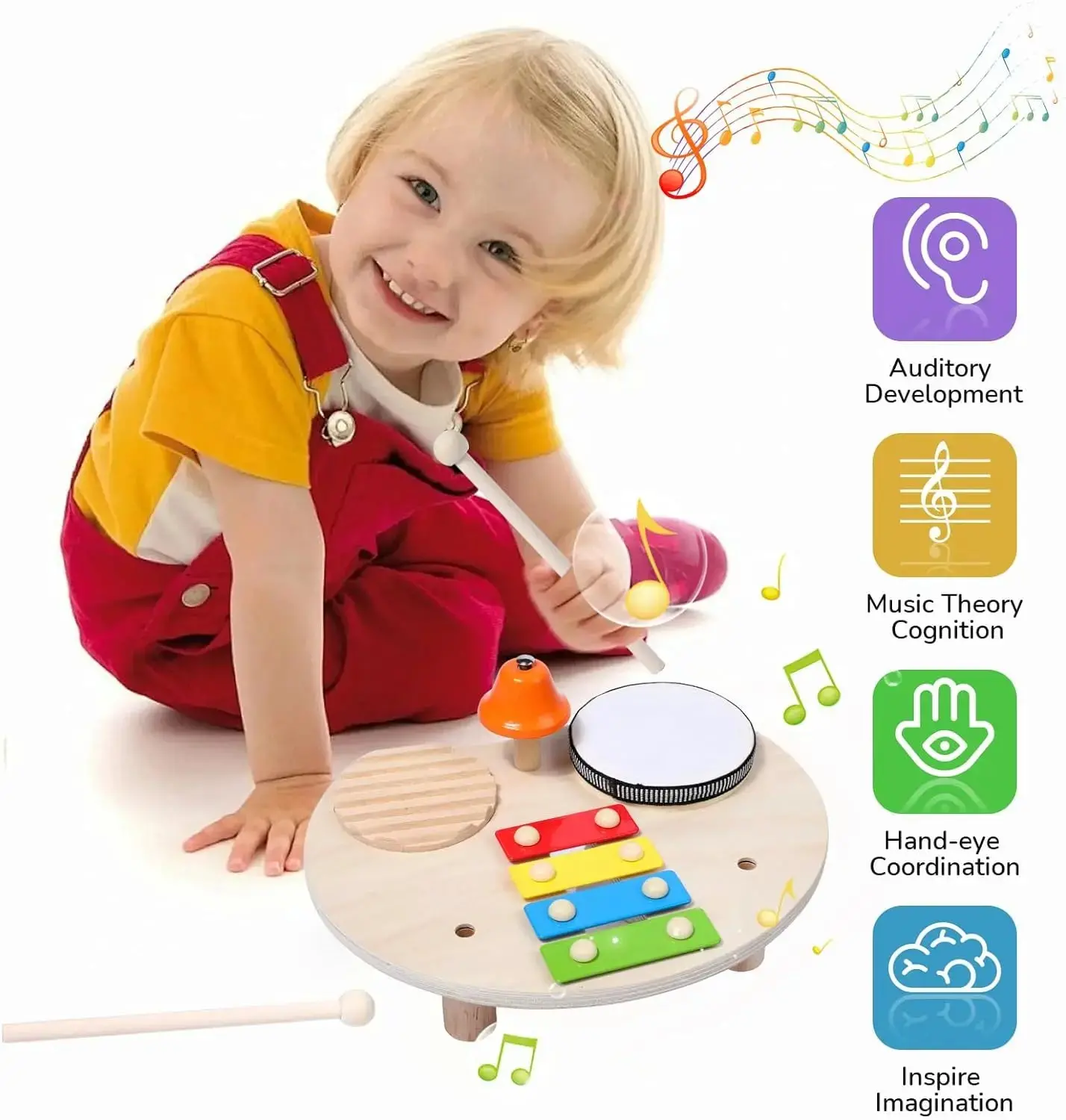 Wooden Toy Montessori Percussion Instruments Set For children - Image 8