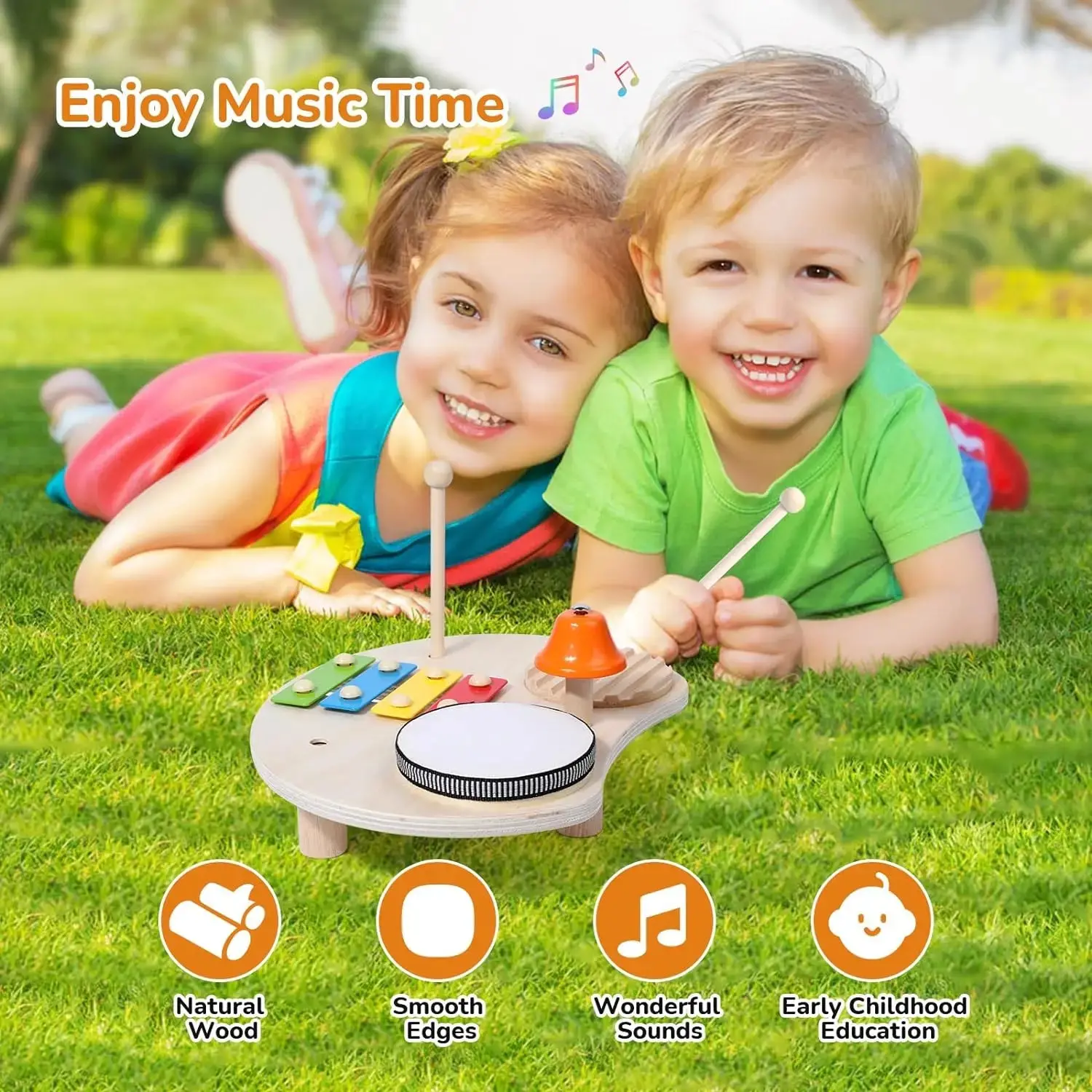 Wooden Toy Montessori Percussion Instruments Set For children - Image 10