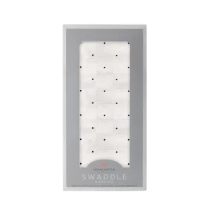 Black and White Polka Dot Bamboo Swaddle