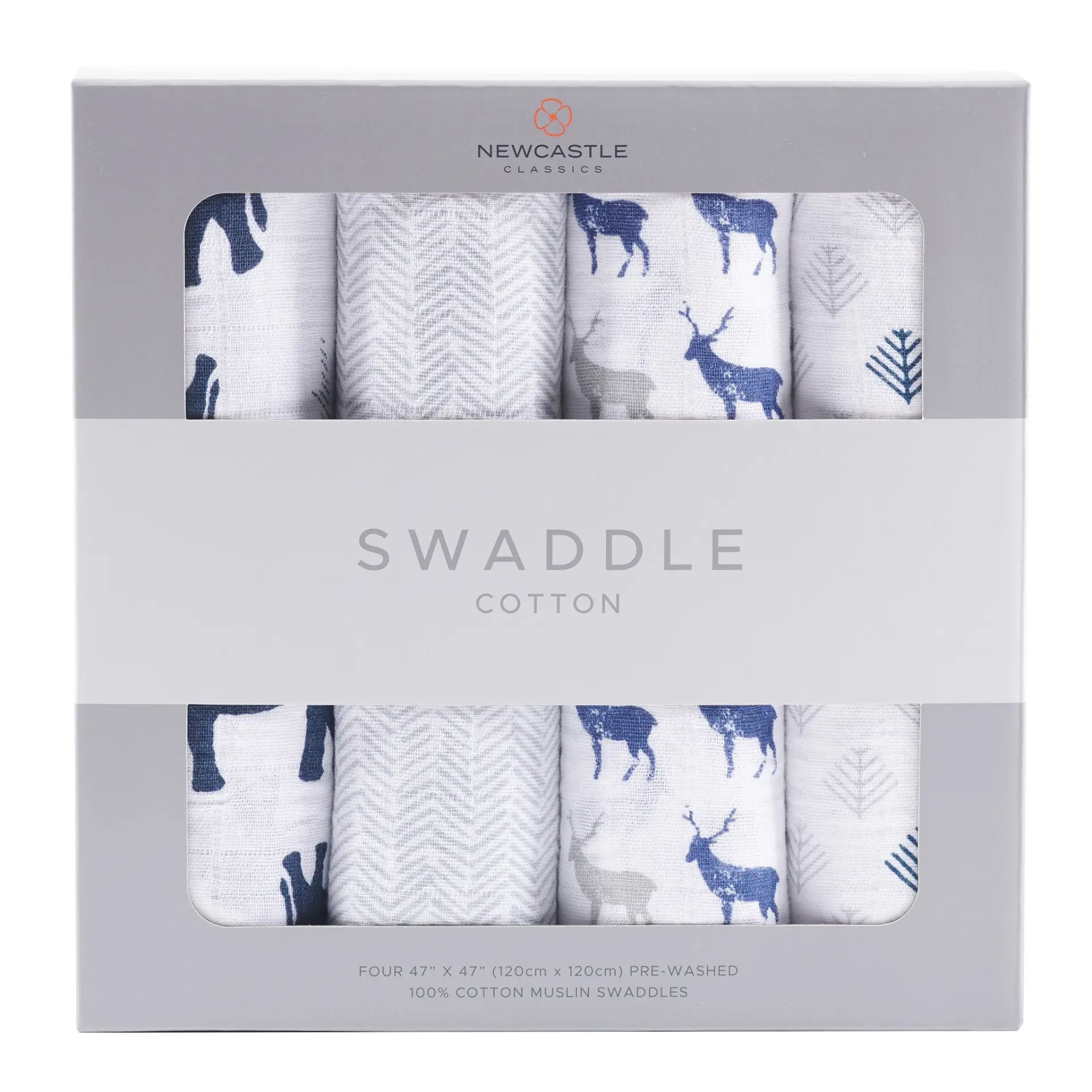 In the Wild Cotton Muslin Swaddle 4PK