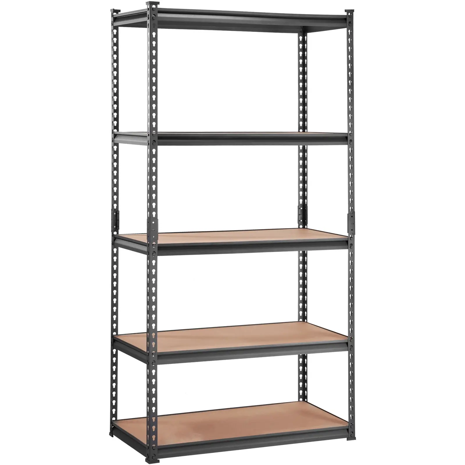 VEVOR Storage Shelving Unit, 5-Tier Adjustable, 2000 lbs Capacity, Heavy Duty Garage Shelves Metal Organizer Utility Rack, Black, 35" L x 18" W x 71" H for Kitchen Pantry Basement Bathroom Laundry - Image 8