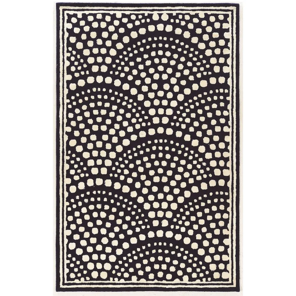 Aspire Wool Scallop Navy & White 5x8, Rug - Image 4