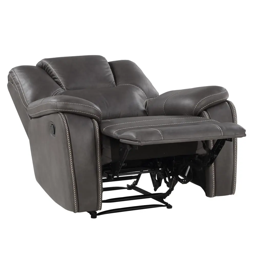 Katrine Manual Recliner - Charcoal - Image 8