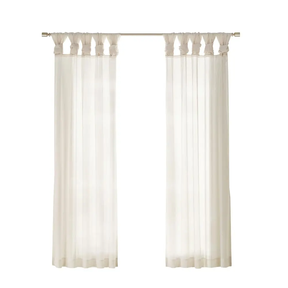 Twisted Tab Voile Sheer Window Pair - Image 12
