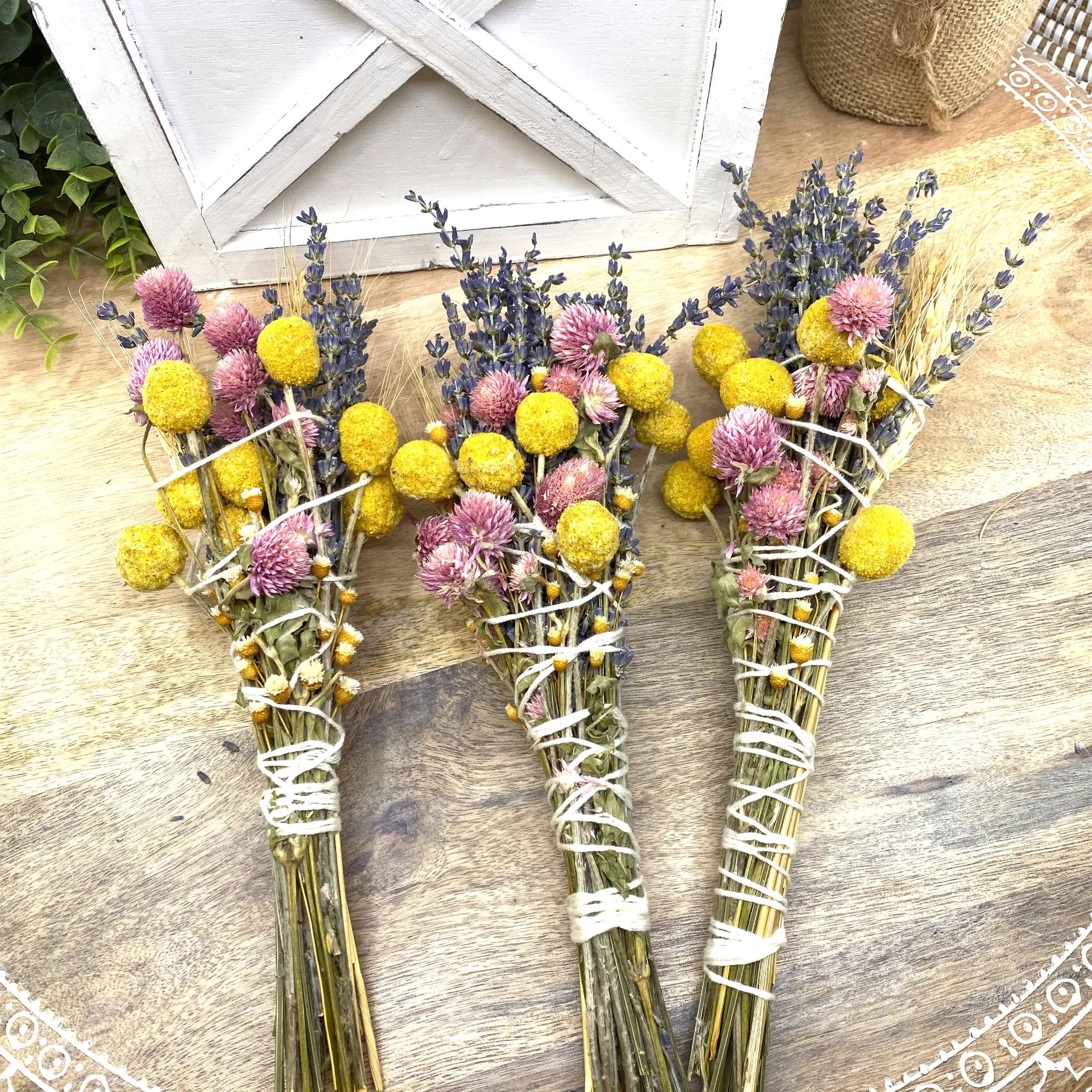 Lavender & Wheat, Floral Wand, Smudge Stick, 6