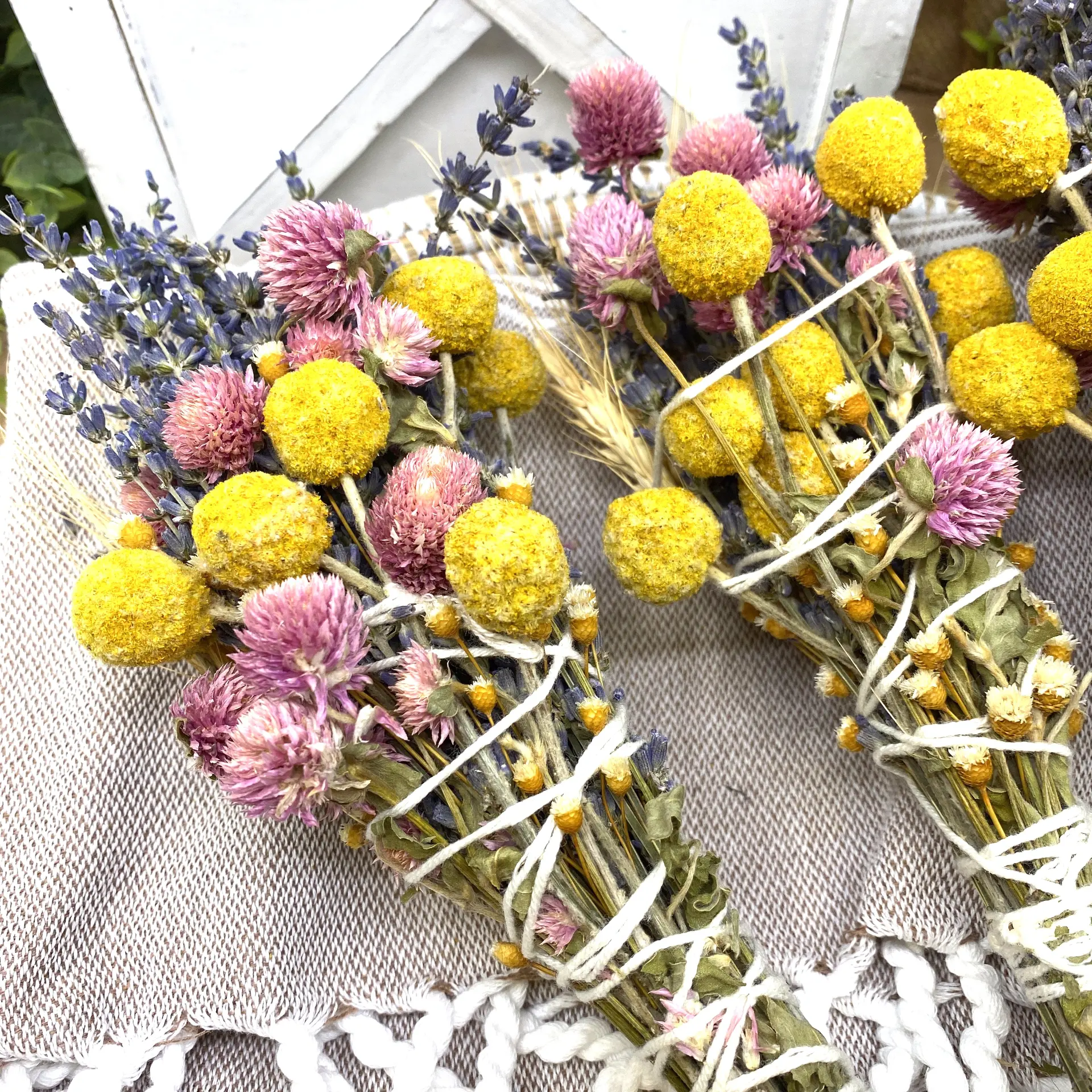 Lavender & Wheat, Floral Wand, Smudge Stick, 6 - Image 2