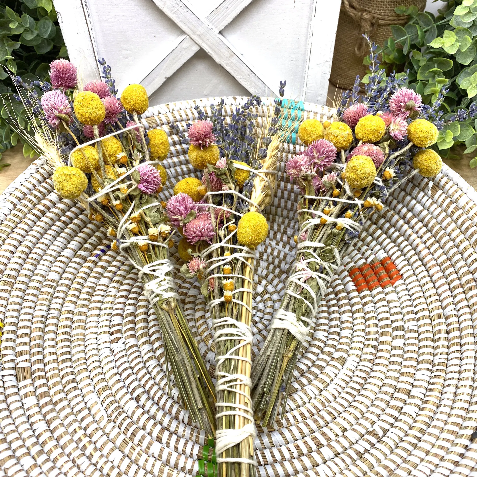 Lavender & Wheat, Floral Wand, Smudge Stick, 6 - Image 3