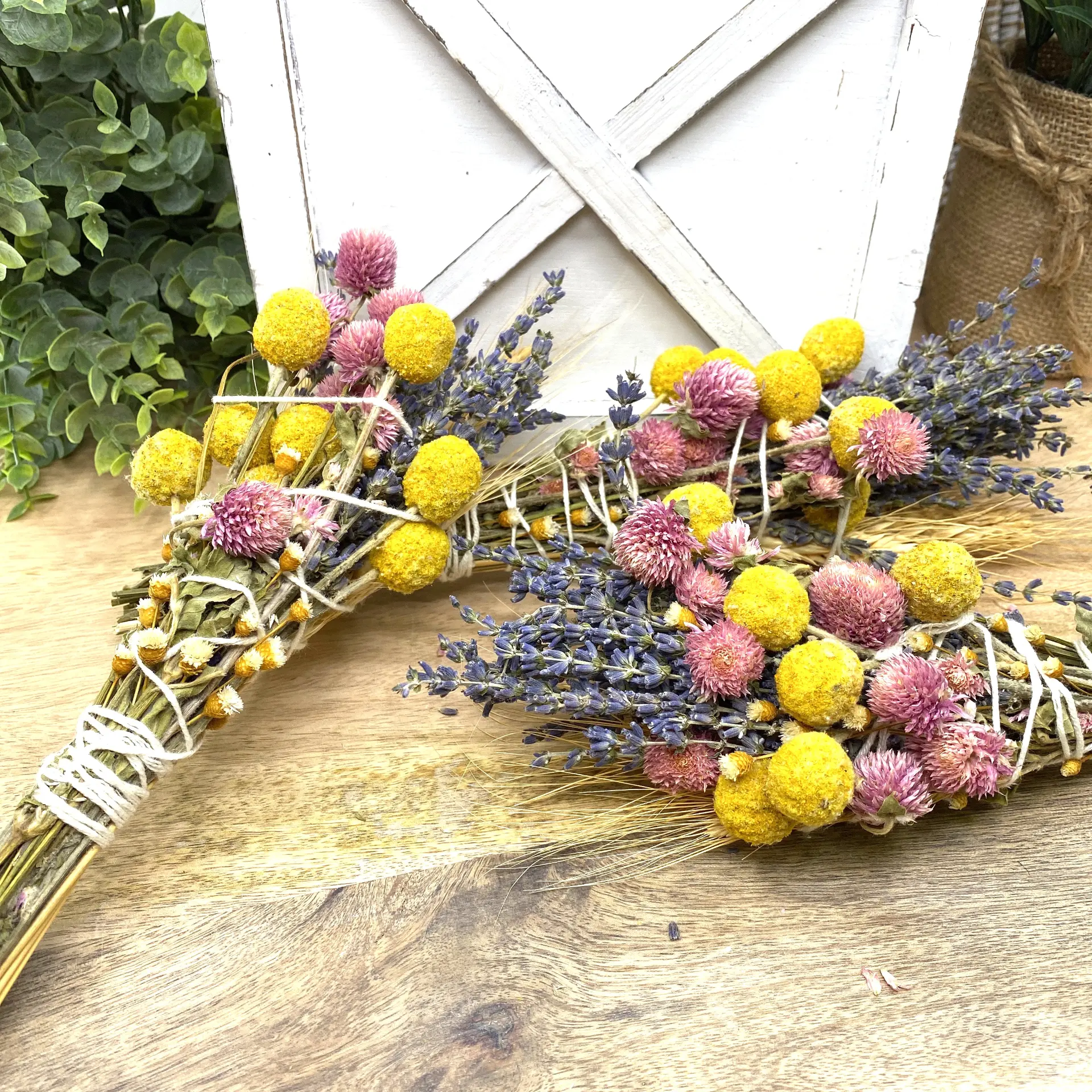 Lavender & Wheat, Floral Wand, Smudge Stick, 6 - Image 5