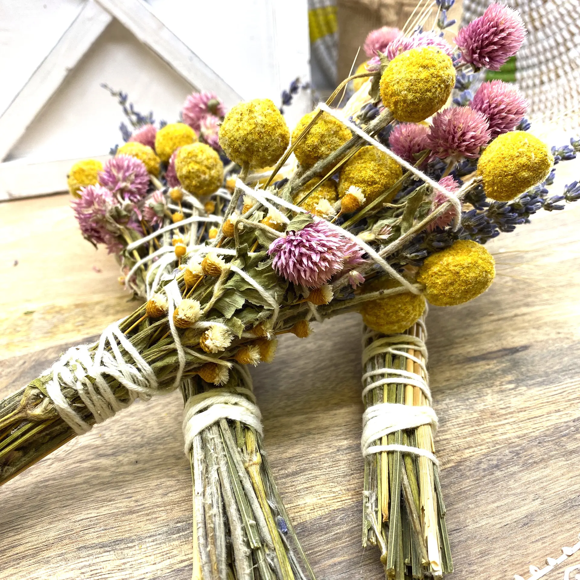 Lavender & Wheat, Floral Wand, Smudge Stick, 6 - Image 6