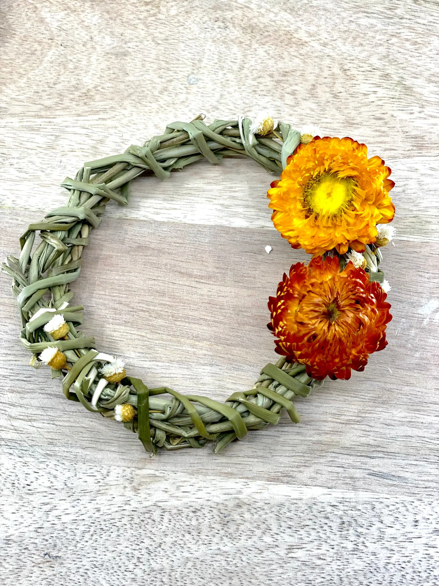 Summer Harvest, Sweetgrass Wreath Ornaments, 4