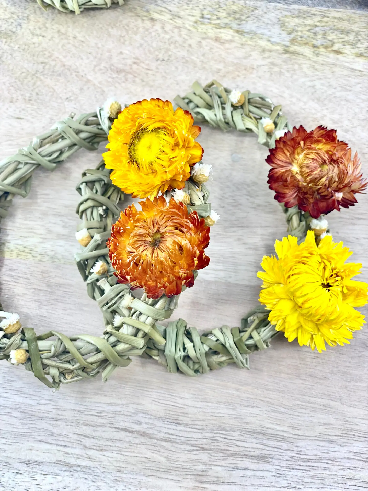 Summer Harvest, Sweetgrass Wreath Ornaments, 4 - Image 2