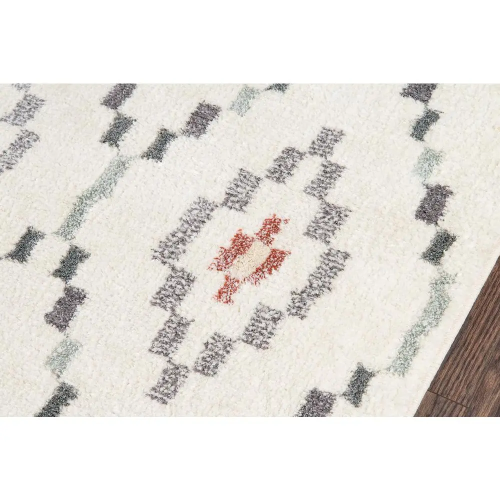 Contemporary Rectangle Area Rug, Ivory, 3'11" X 5'7" - Image 3