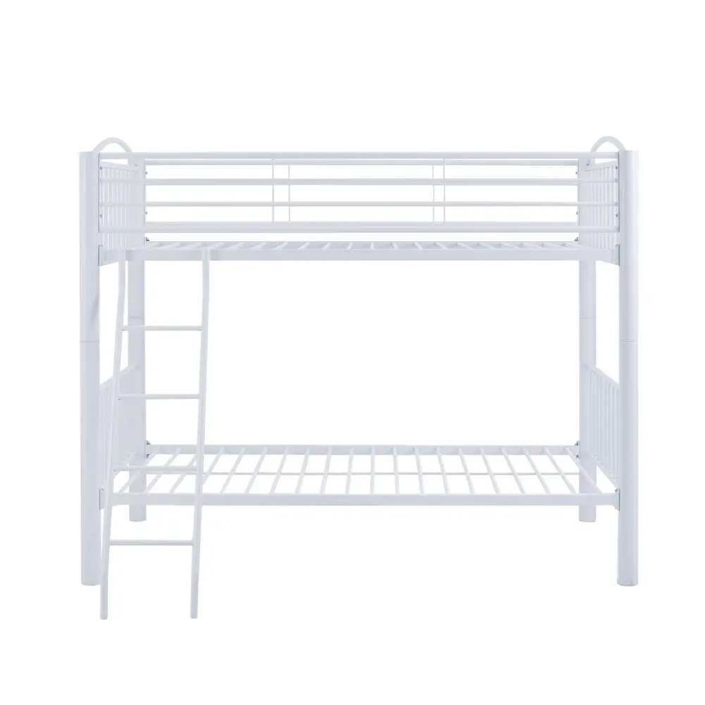 Heavy Metal Twin Twin White Bunk Bed - Image 14