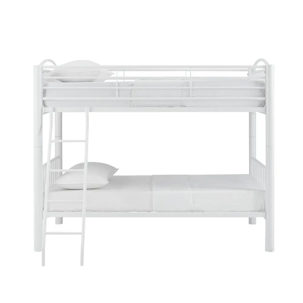 Heavy Metal Twin Twin White Bunk Bed - Image 5