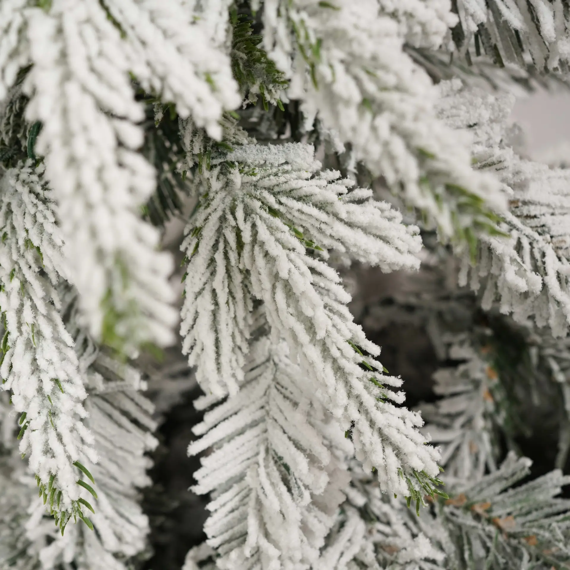 Pre-Lit Green Christmas Decor Set with Wreath, Garland and Two Entrance Trees - Image 11