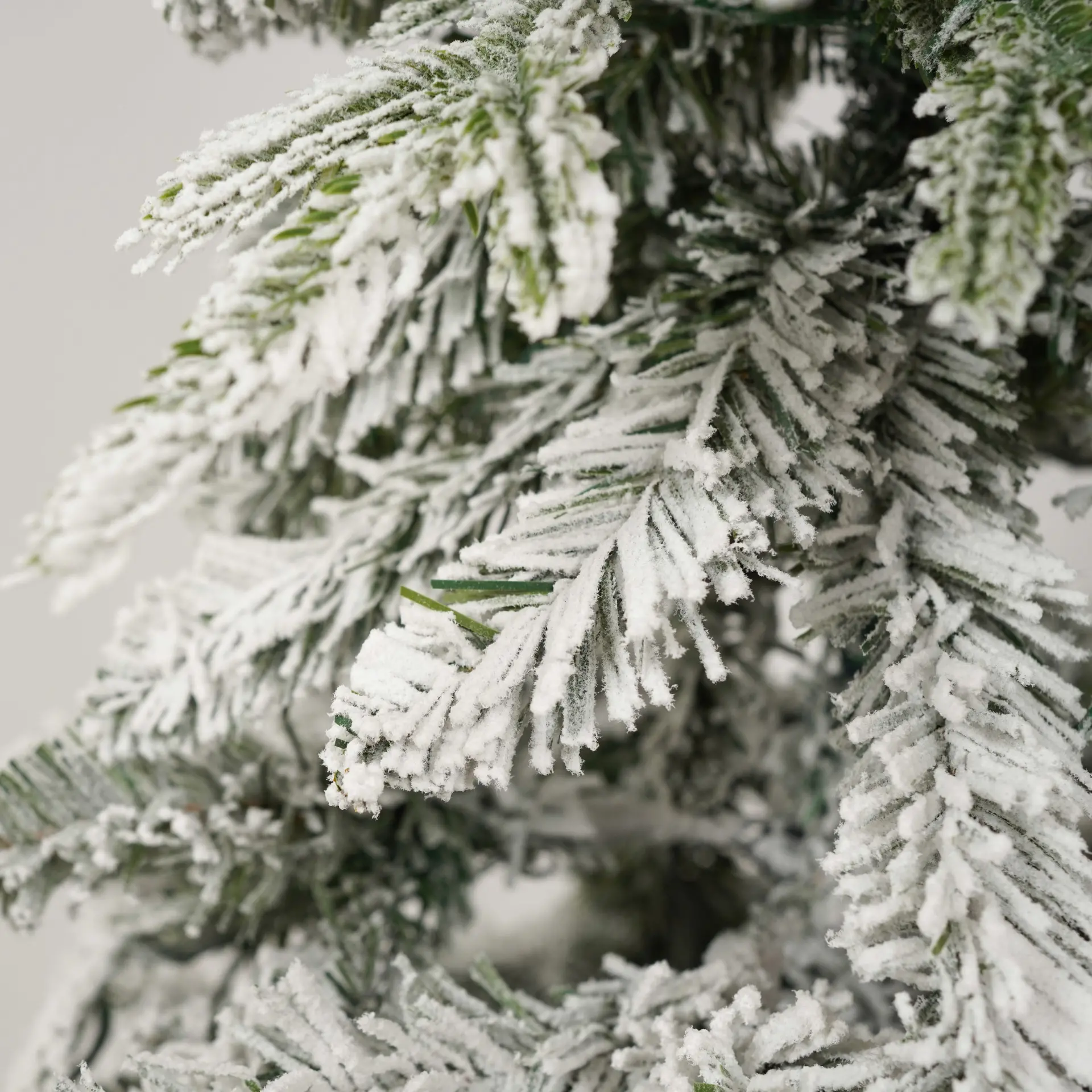 Pre-Lit Green Christmas Decor Set with Wreath, Garland and Two Entrance Trees - Image 12