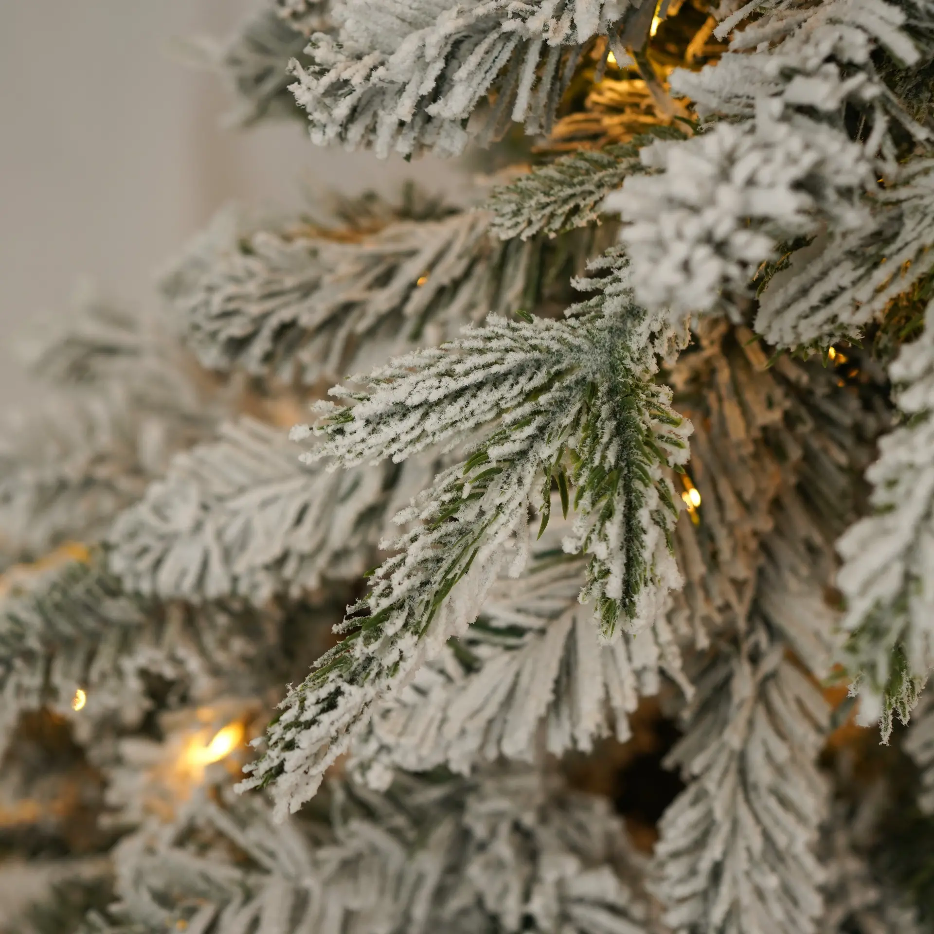 Pre-Lit Green Christmas Decor Set with Wreath, Garland and Two Entrance Trees - Image 13
