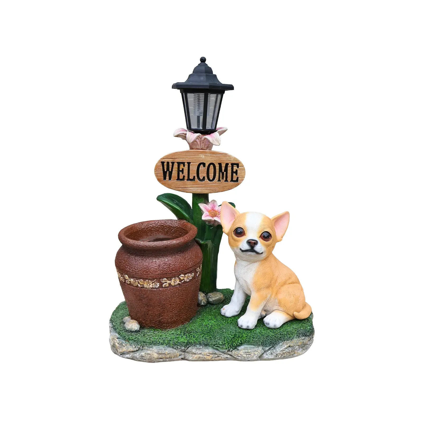 Sitting Corgi Resin Planter Statue for Outdoor Garden Decor, 15.4 in - Image 13