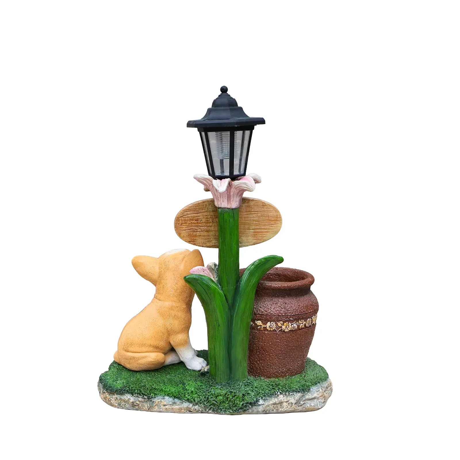 Sitting Corgi Resin Planter Statue for Outdoor Garden Decor, 15.4 in - Image 16