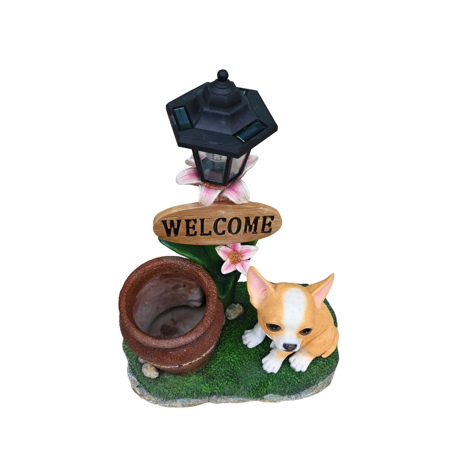 Sitting Corgi Resin Planter Statue for Outdoor Garden Decor, 15.4 in - Image 17