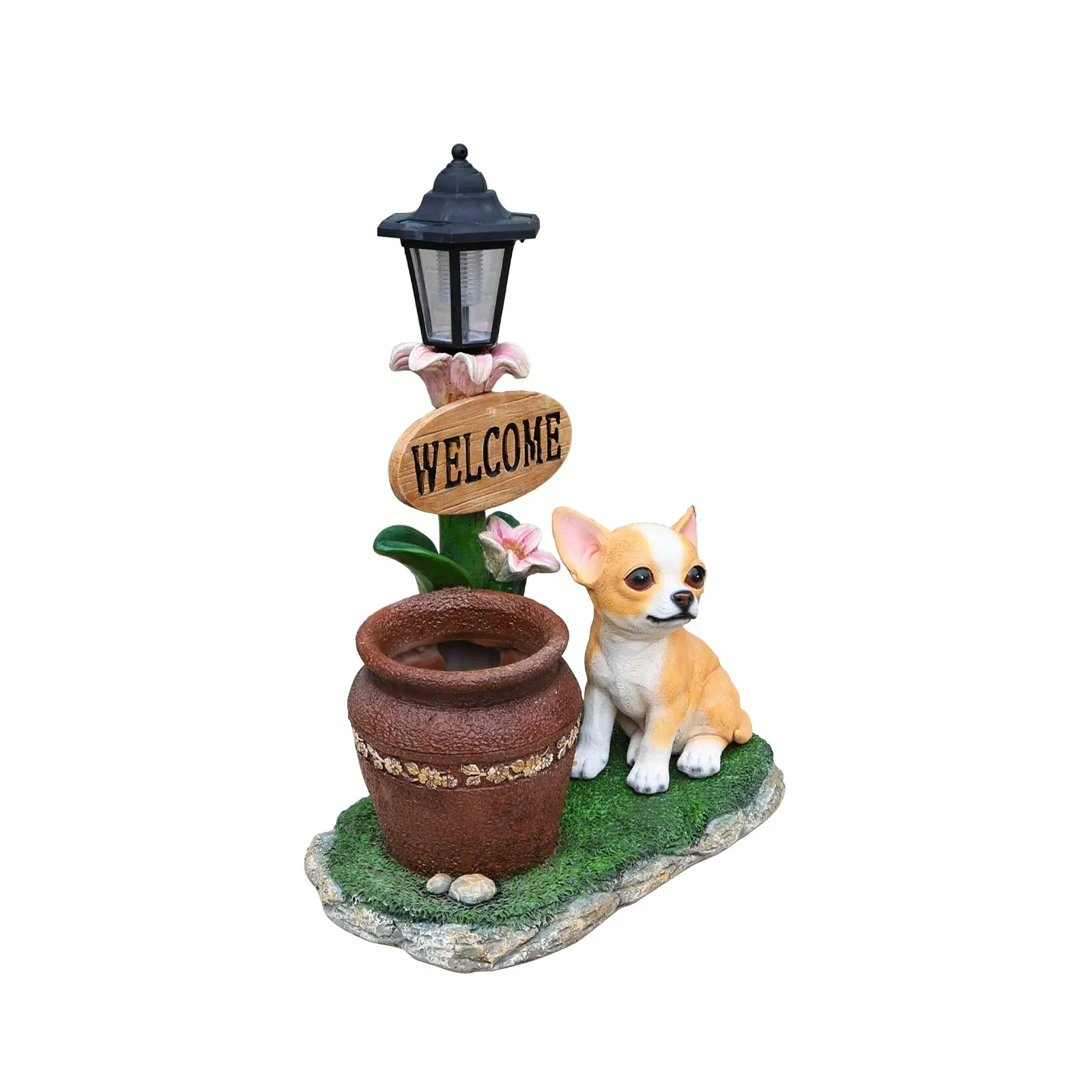 Sitting Corgi Resin Planter Statue for Outdoor Garden Decor, 15.4 in - Image 18