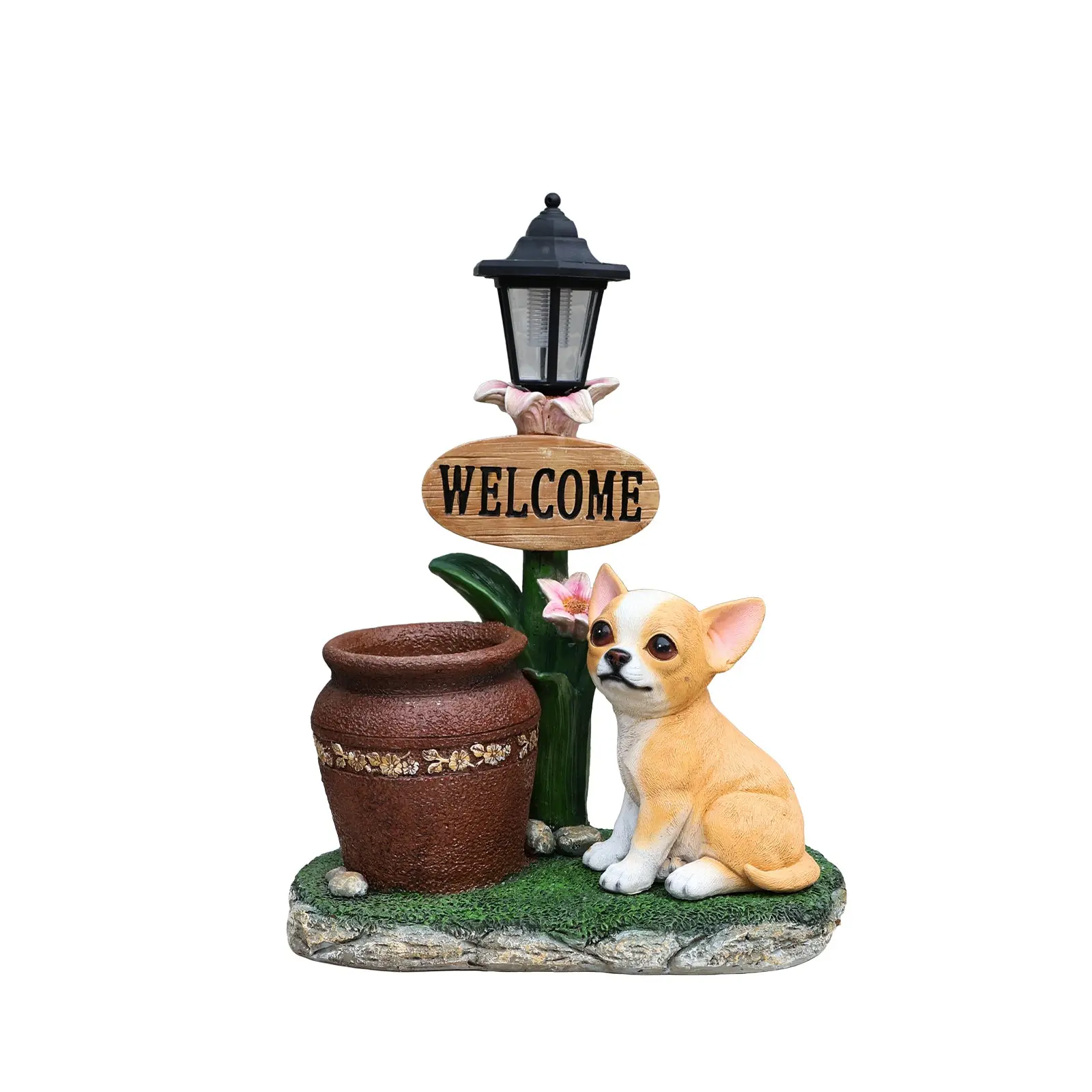 Sitting Corgi Resin Planter Statue for Outdoor Garden Decor, 15.4 in - Image 20
