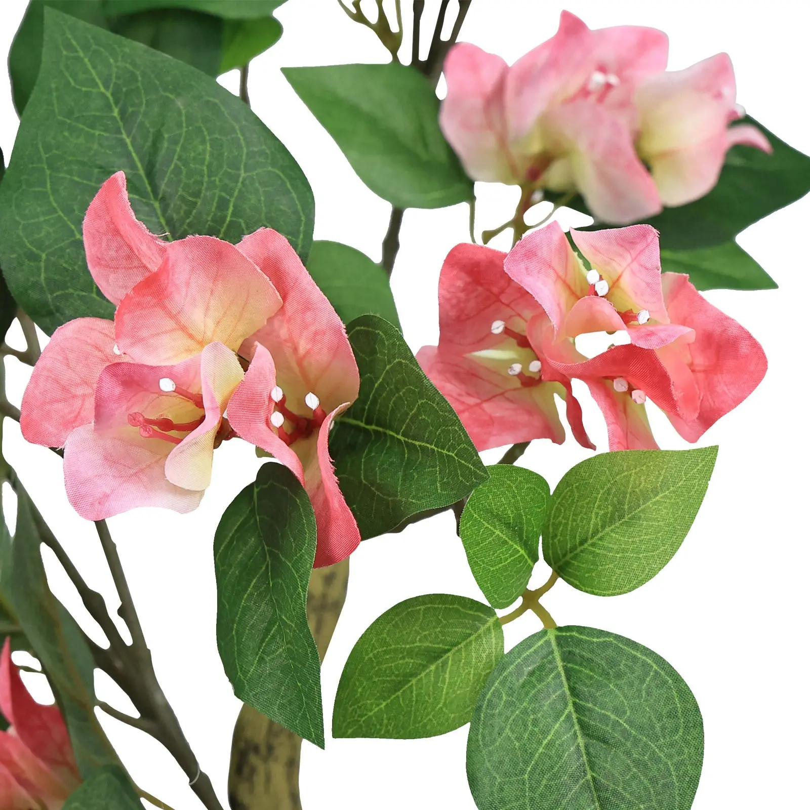 Artificial Pink Bougainvillea Tree in White Planter for Indoor or Outdoor Decor - Image 7