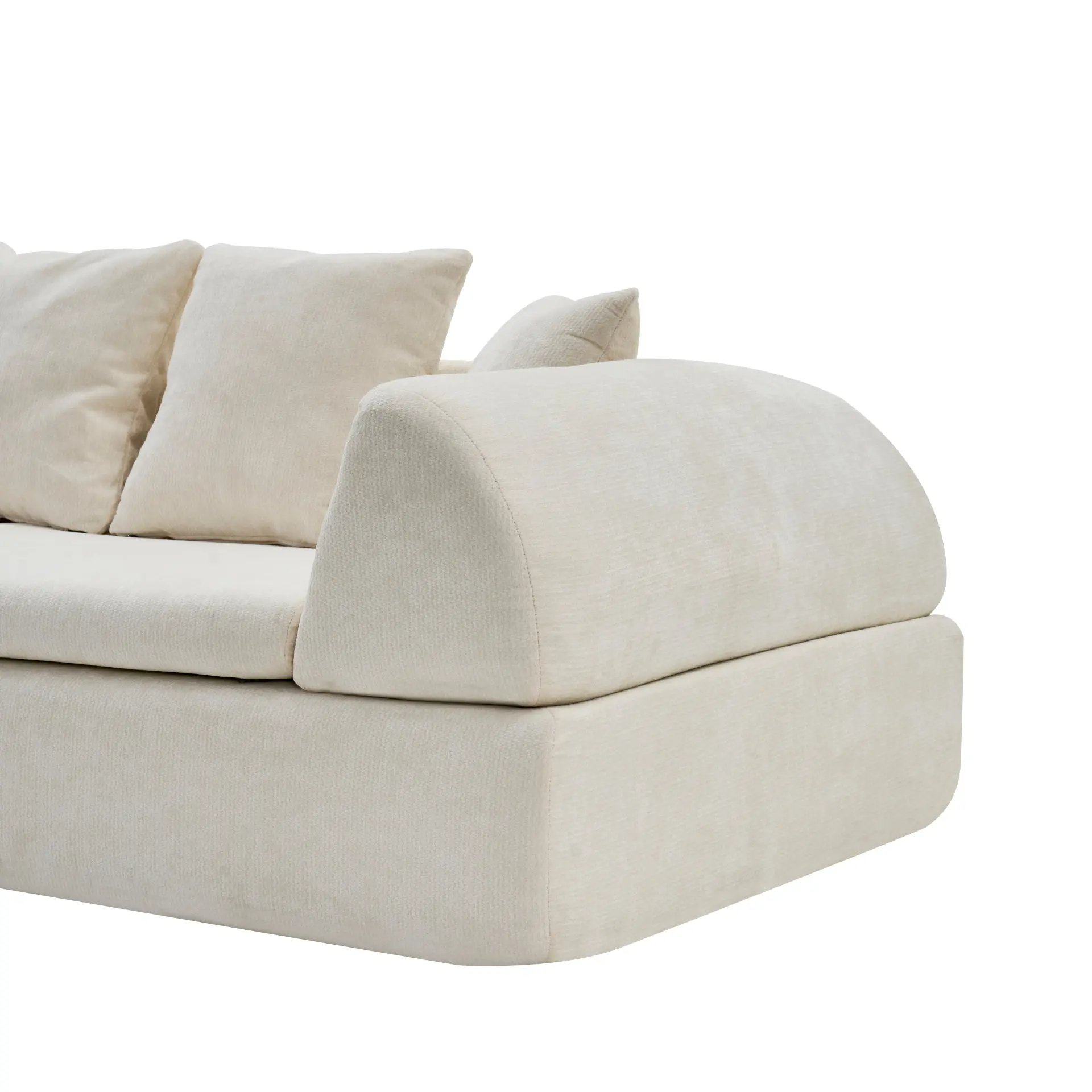 104" Boneless Modular Cloud Sectional Sofa with Deep Seating and Ottoman - Image 11