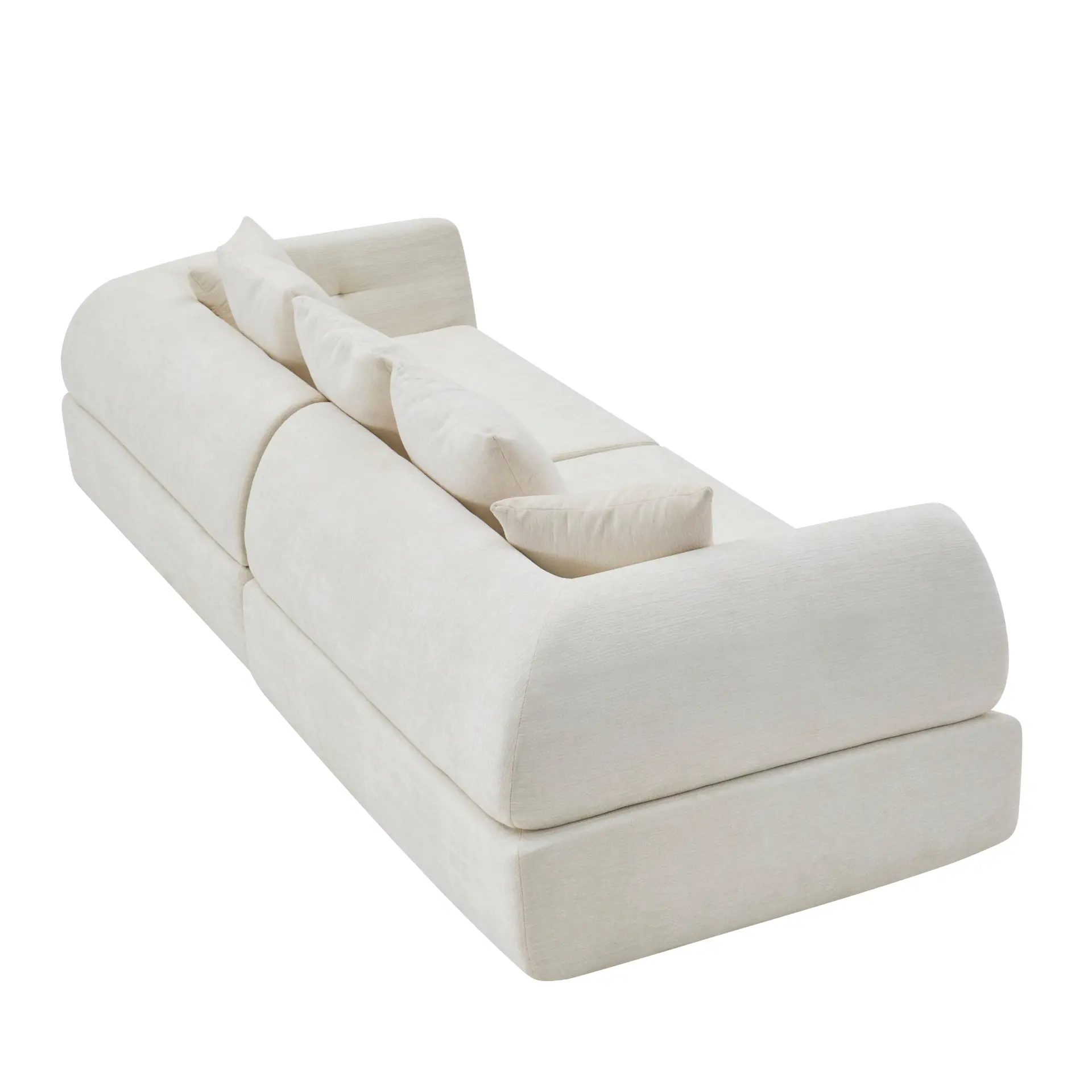 104" Boneless Modular Cloud Sectional Sofa with Deep Seating and Ottoman - Image 12