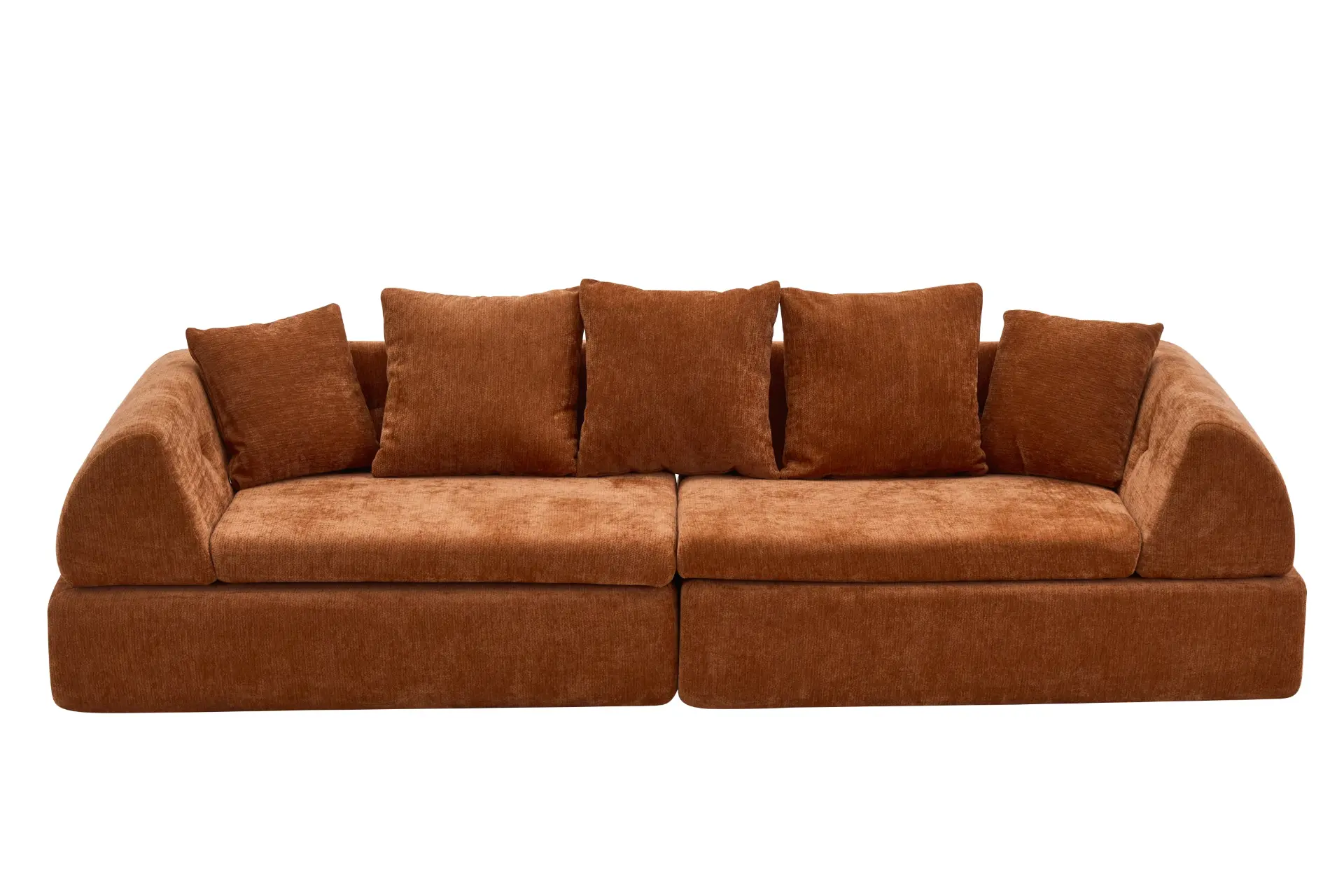 104" Boneless Modular Cloud Sectional Sofa with Deep Seating and Ottoman - Image 24