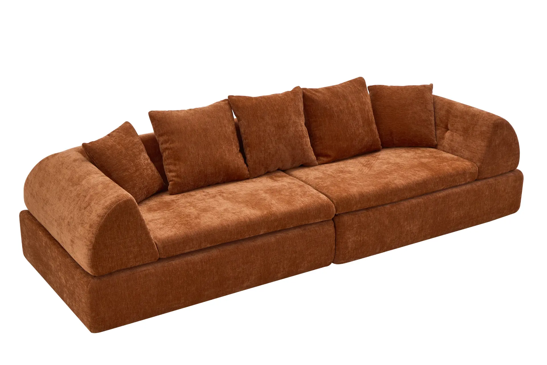 104" Boneless Modular Cloud Sectional Sofa with Deep Seating and Ottoman - Image 25