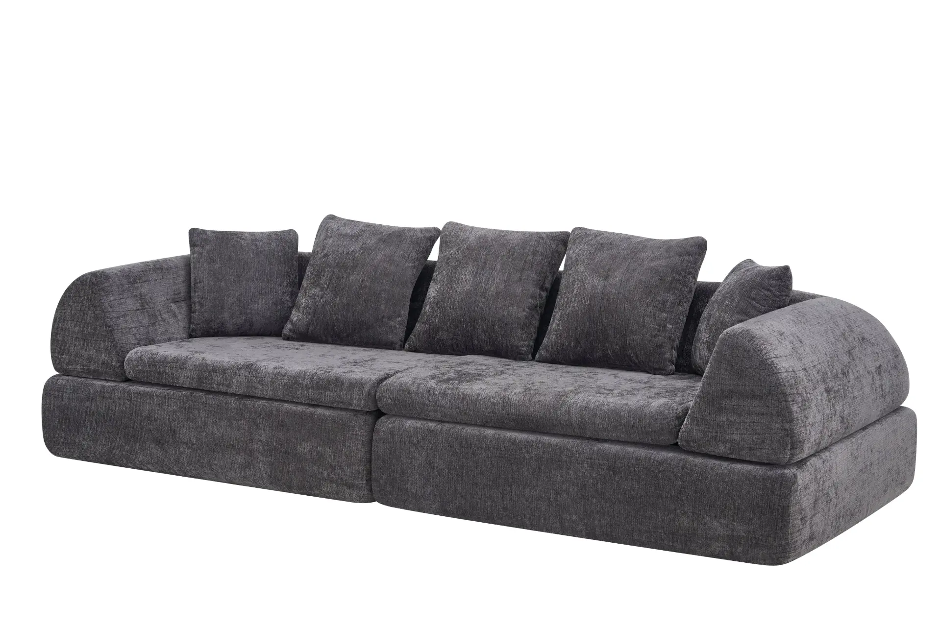 104" Boneless Modular Cloud Sectional Sofa with Deep Seating and Ottoman - Image 42