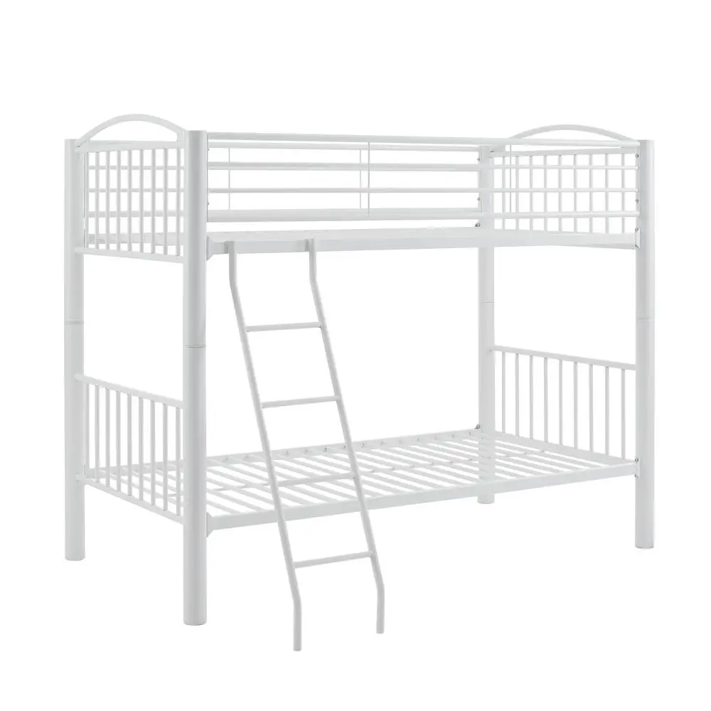 Heavy Metal Twin Twin White Bunk Bed - Image 8
