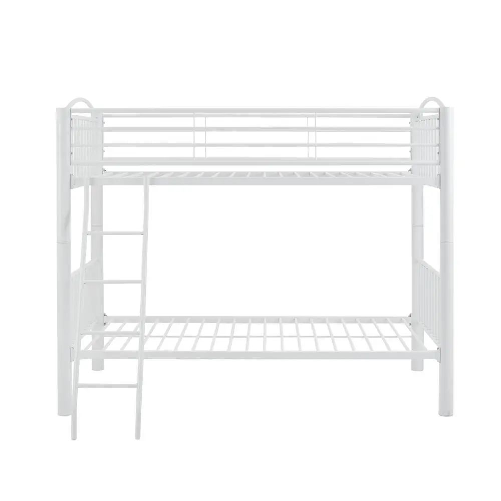 Heavy Metal Twin Twin White Bunk Bed - Image 11